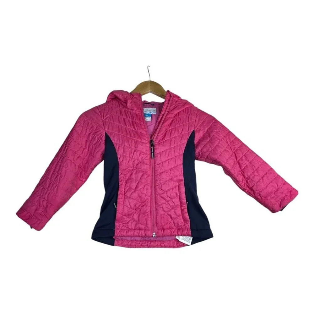 Columbia‎ Girls Full Zip Hooded Jacket size XXS (6) Pink